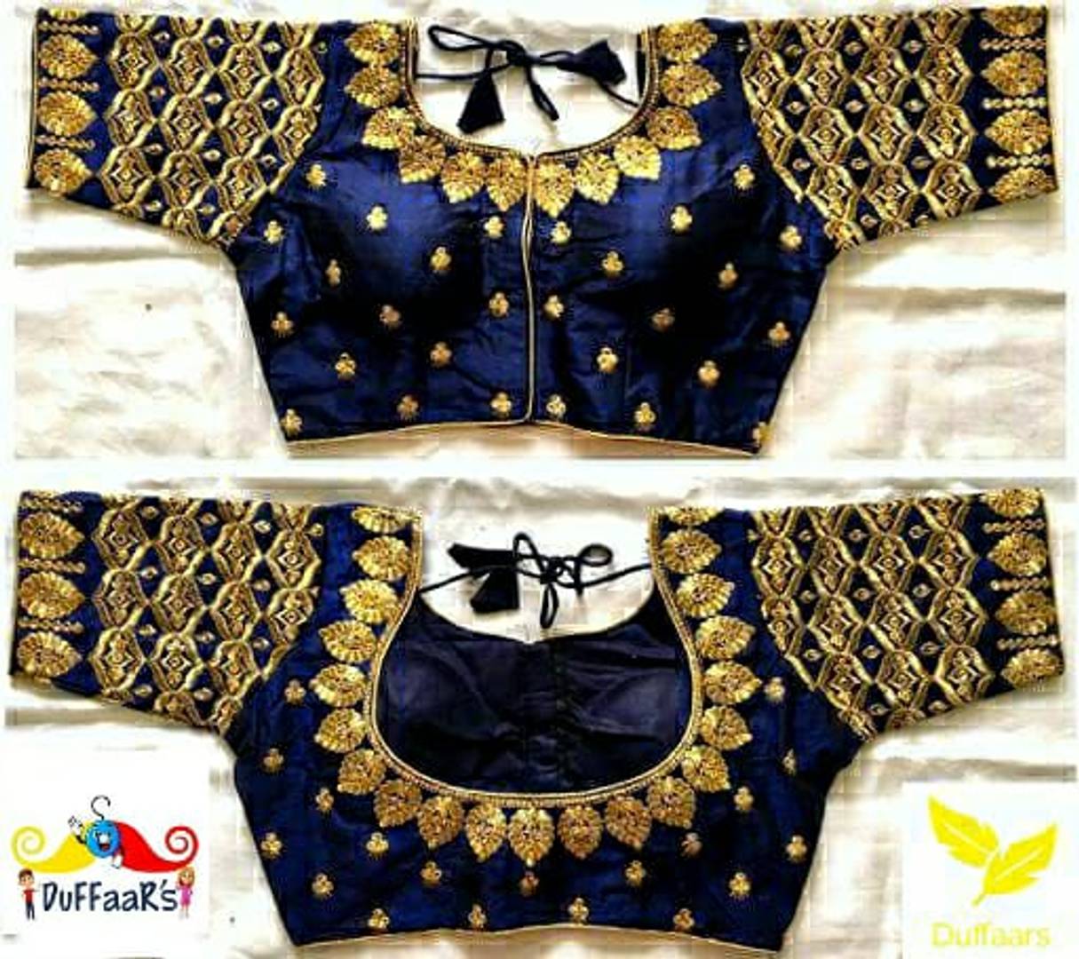 Women's Phantom Silk Embroidered Stitched Blouse